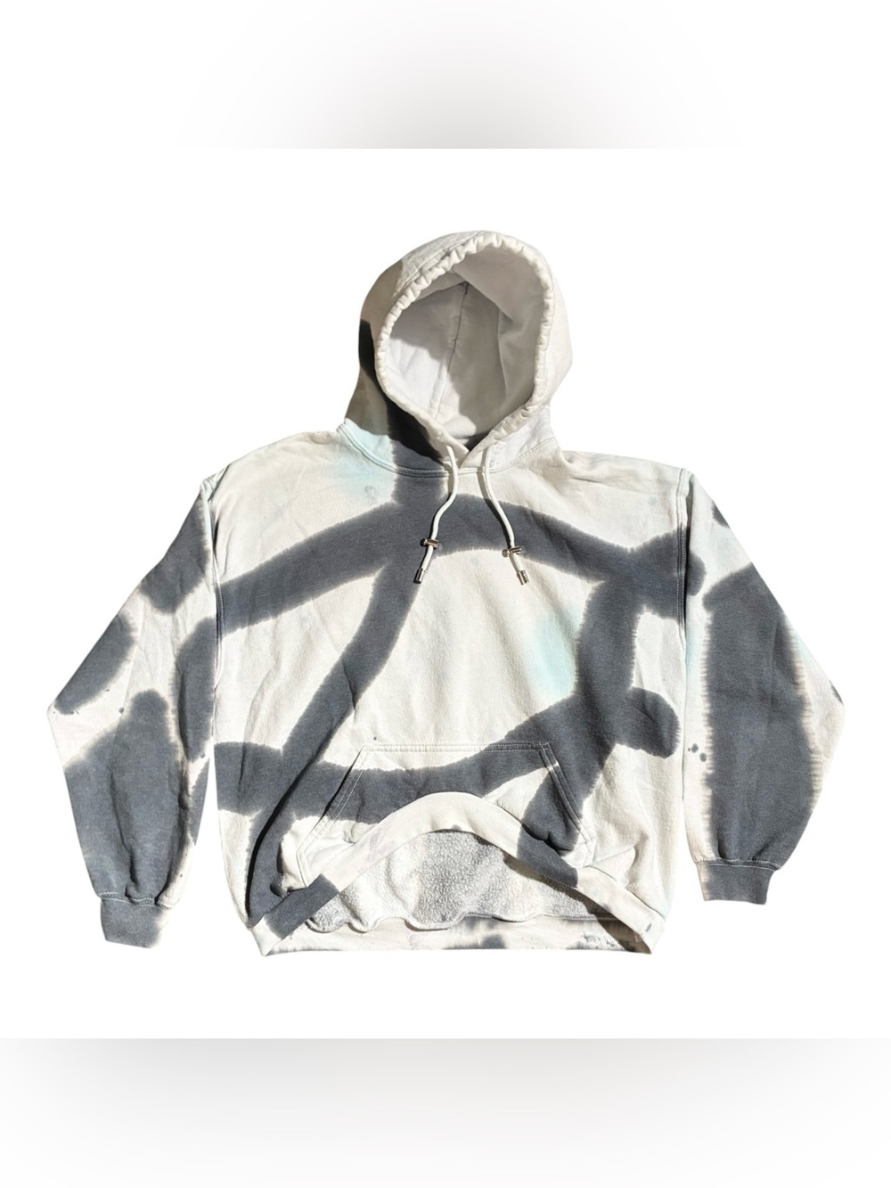 Collina Strada Tie-Dye Spray Paint Hoodie Sweatshirt Gray